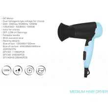 Foldable Travel Hair Dryer with Concentrator and Ionic Generator